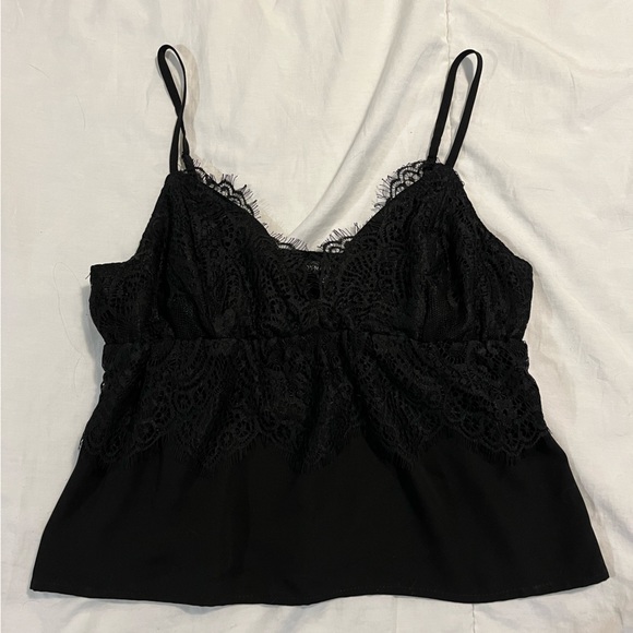Dynamite Black Lacy Tank - Picture 1 of 2